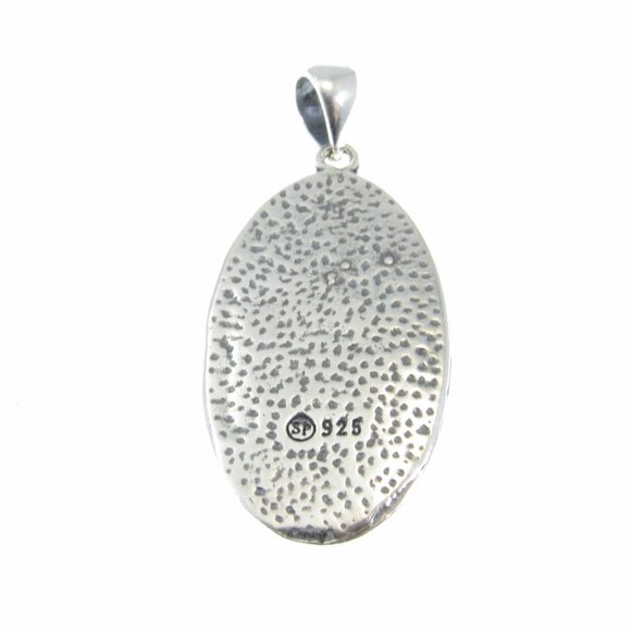 Solid 925 Sterling Silver St. Christopher and Baby Jesus Crossing River Pendant - Picture 10 of 10